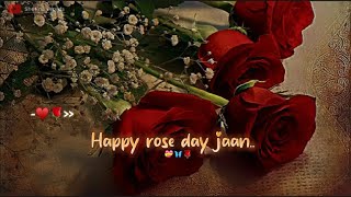 Mere Liye Meri Duniya Ho Tum ♥ Happy Rose Day Jaan💝🌹Rose Day Status 2024 Happy Rose Day Status [upl. by Letrice]