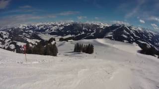 Skiwelt  Söll Piste 2 Kälberalm Abfahrt bis SillerKeat [upl. by Behka784]