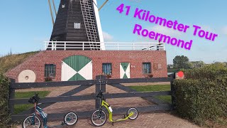 41 Kilometer mit dem Yedoo Tretroller Reuver Roermond Runde 🛴🛴 [upl. by Nottap]