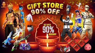 Gift Store 80 Off Discount Event 😮💥 Diwali Event 2024  Free Fire New Event  Ff New Event [upl. by Heindrick]