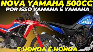 NOVA YAMAHA 500CC 2 CILINDROS POR ISSO YAMAHA É YAMAHA E HONDA É HONDA [upl. by Anawit573]