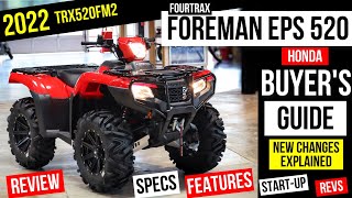 New Honda Foreman 520 EPS 4x4 ATV Review Specs Changes Features  FourTrax Buyers Guide [upl. by Ereveniug297]