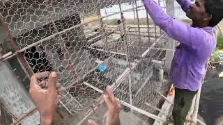 4072023  CHICKEN MESH FRONT DROP WALL WORK  vid 8  vilankuruchi  coimbatore  tamil [upl. by Ycaj]