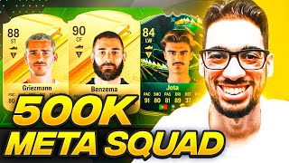 THE BEST META 500K SQUAD IN EAFC 24 [upl. by Zoes]