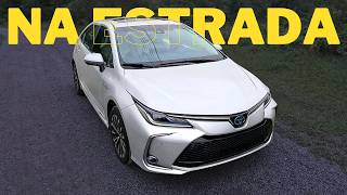 Toyota Corolla Híbrido 2024 na estrada Supera HAVAL H6 e BYD SONG PLUS no consumo e o preço [upl. by Lanoil]