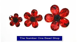 How to make a poppy brooch poppy flower in less than 5 mins [upl. by Rolanda]