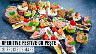 Aperitive din pește 7 idei simple pentru un platou festiv  Bucate Aromate [upl. by Heise]