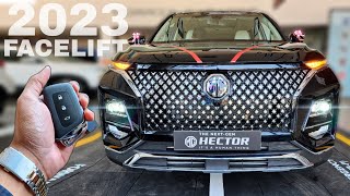 MG Hector Facelift 2023 On Road Price List Mileage Features [upl. by Arev]