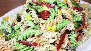 Creamy Pasta Salad with Mayonnaise  Easy Pasta Salad Recipe  Kanaks Kitchen [upl. by Eima]