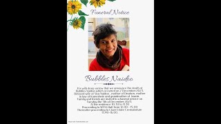 Funeral service of Bubbles Naidoo [upl. by Safire340]