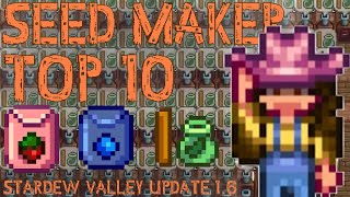 Profiting from Seed Makers Ranking the Top Seed Crops to Make Money in Stardew Valley  Update 16 [upl. by Ready61]