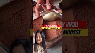 Viral🍫CHOCOLATE MOUSSE🤤recipe shortvideo youtubeshorts viralshort recipeshorts [upl. by Clower905]