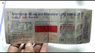 Telma Am Tablet  Telmisartan 40 mg amp Amlodipine 5 mg Tablet  Telma Am 40 mg Tablet Uses Hindi [upl. by Dugald311]