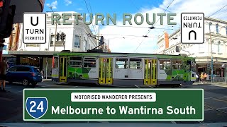 State Route 24 Melbourne to Wantirna South  Return Routes Melbourne Real Time Driving 4K [upl. by Herahab]