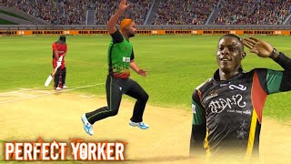 S Cottrell Perfect Yorker 😱  real cricket 22 Joey1632 [upl. by Ennovaj]