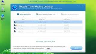 How to Unlock iPhone Backup File [upl. by Nnayd204]