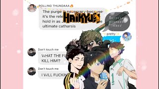 Haikyuu setters in the purge  ft OiKaGaashi  Haikyuu Kardashian spoof  part 2 [upl. by Edrick]