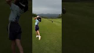 我們只管努力，其他交給天意😎 8歲女孩 yokochang golfswing 高爾夫特長生 [upl. by Palladin14]