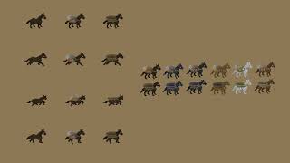 Horse  Top Down Pixel Art Character Game Assets [upl. by Mehsah537]