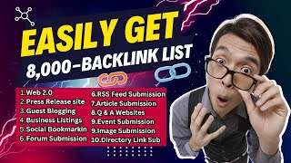 Easily get an 8000Backlink list  Backlinks for beginners [upl. by Denice]