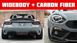 Widebody Fiat 124 Spider Abarth  Carbon Fiber [upl. by Casaleggio615]