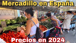 Mercadillo TIPICO en España  precios en 2024 🍉🛍️ emigrarconana [upl. by Charmaine]