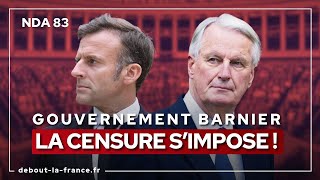 NDA83 · Gouvernement Barnier  la censure simpose [upl. by Niltiak]