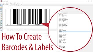 Barcode Maker Software Barcode Studio  How To Create Barcodes amp Labels [upl. by Drooff]