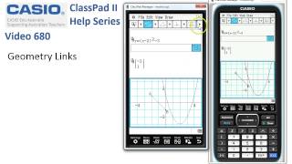 ClassPad Help 680  Geometry Link [upl. by Bernadina89]