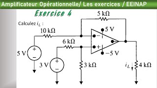 amplificateur opérationnel exercice 4 en arabe [upl. by Demp]