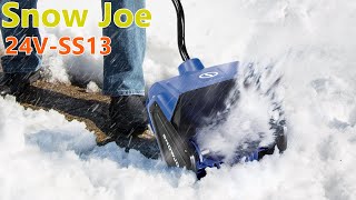 Snow Joe 24VSS13 24Volt IONMAX 13Inch Review Best Cordless Snow Shovel Under 150 [upl. by Sidnal]