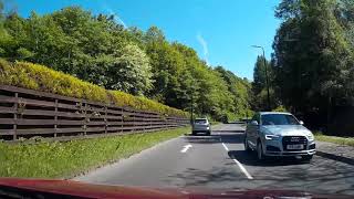 Spring Drive On A9 Road South From Blair Atholl To Perth Perthshire Scotland [upl. by Sirtemed501]