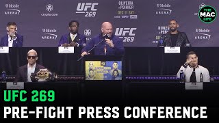 UFC 269 Poirier vs Oliveira PreFight Press Conference [upl. by Haidej]