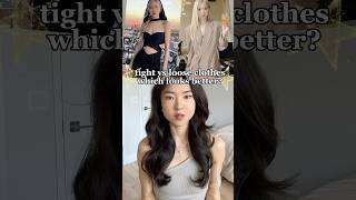 Tight vs loose clothes 🤍✨fashion styleguide styletips styleadvice outfitideas outfitinspo [upl. by Dey187]