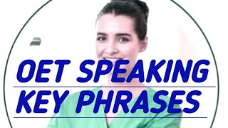 Key phrases for OET SPEAKINGReassurance PhrasesOET SPEAKING and Writing [upl. by Amero]