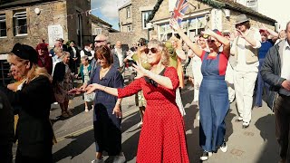 Grassington 1940s Weekend Sept 2022 Yorkshire Dales 40s MusicDancingFashions Select HD Qualy [upl. by Yztim]