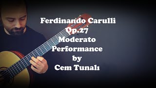 Ferdinando Carulli  Op 27  Moderato  Classical Guitar Song [upl. by Michella]