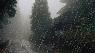 Rain Sounds For Sleeping  99 Instantly Fall Asleep With Rain And Thunder Sound At Night [upl. by Nemajneb192]