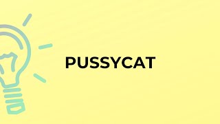 What is the meaning of the word PUSSYCAT [upl. by Baniaz]