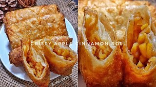 Crispy Apple Cinnamon Roll  Quick And Easy  کرسپی ایپل رول By Maria And Issra [upl. by Yenaffit]