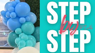 How to do a balloon arch step by step  how to create filler balloons for easy balloon arch pt4 [upl. by Conway396]