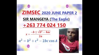 O LEVEL ZIMSEC June 2020 Paper 2 [upl. by Valenta]