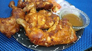 Chicken Fry MDHussain Jama Masjid Style  Famous Recipe  Simple and Crispy [upl. by Schuler]