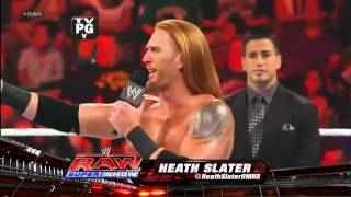 RAW 160712 Heath Slater vs Rikishi Español Latino [upl. by Florella]