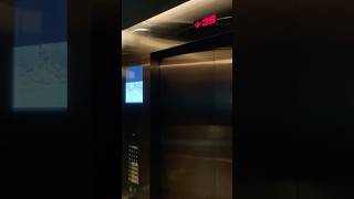 Mitsubishi GPMIII HighSpeed Elevator  Hilton Singapore New Wing Upper shorts [upl. by Getter]