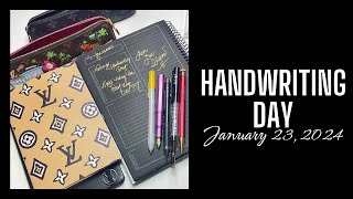 Handwriting Day [upl. by Ellord]