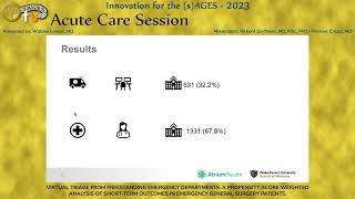 VIRTUAL TRIAGE FROM FREESTANDING EMERGENCY DEPARTMENTS [upl. by Alebasi]