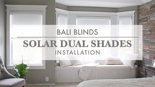 Bali Blinds  Solar Dual Shades  Installation [upl. by Werdn]