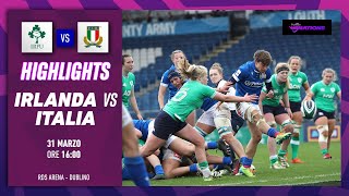 Guinness Womens Six Nations 2024 IREvITA 2127 highlights [upl. by Normi]