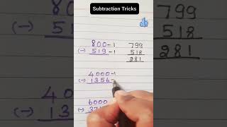 Subtraction trickschool maths mathtricks shortsfeed subtraction [upl. by Maxwell]